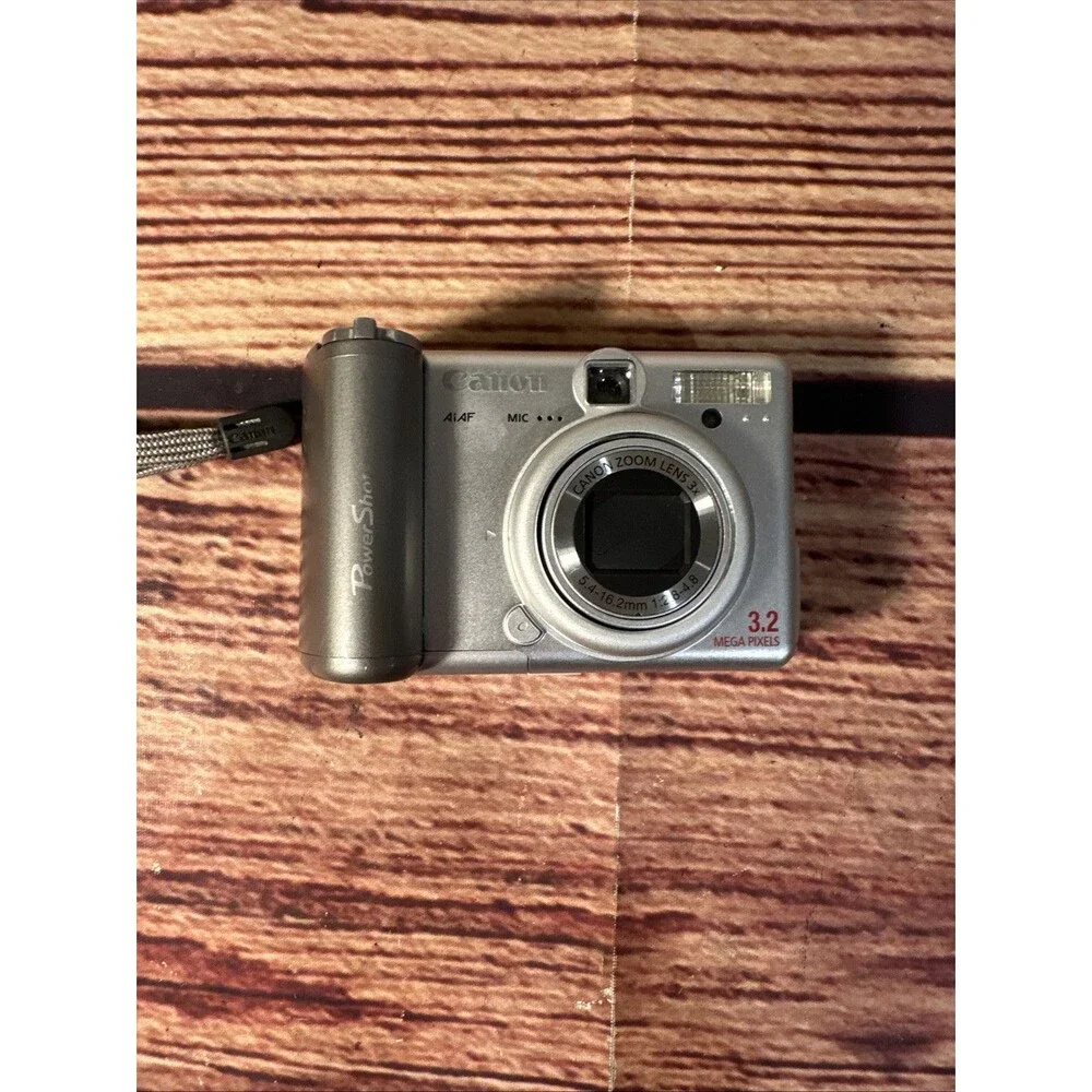 Canon PowerShot A70 3.0MP Digital Camera Silver - READ